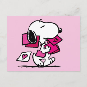Peanuts   Valentine's Day   Snoopy With Valentines Postcard