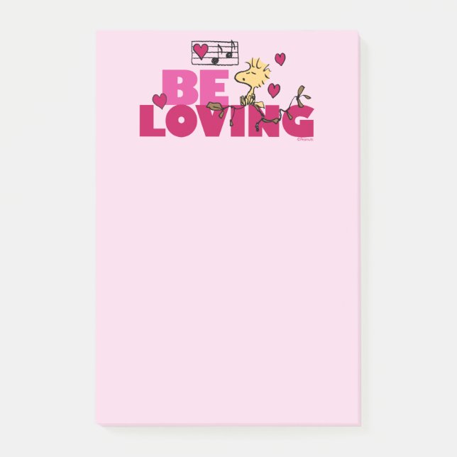 Peanuts | Valentine's Day | Woodstock Be Loving Post-it Notes (Front)