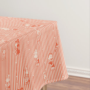 Peanuts   Vintage Happy Halloween Pattern Tablecloth