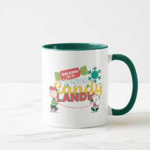 Peanuts   Walking In A Winter Candy Land! Mug
