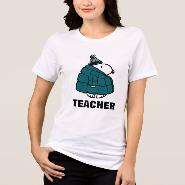 Peanuts | Warm & Cozy Teacher Tri-Blend Shirt (Front)