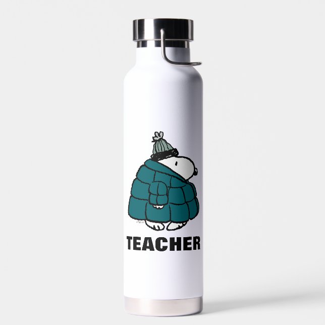 Peanuts | Warm & Cozy Teacher Water Bottle (Left)