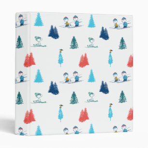 Peanuts   Winter Skiing the Slopes Pattern Binder