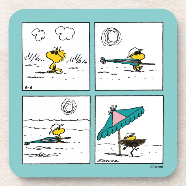 Peanuts | Woodstock at the Beach Coaster (Front)