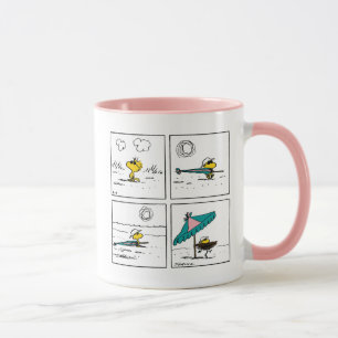 Peanuts   Woodstock at the Beach Mug