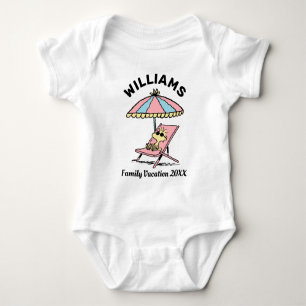 Peanuts   Woodstock Beach Family Vacation Baby Bodysuit