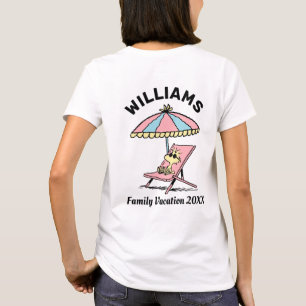 Peanuts   Woodstock Beach Family Vacation T-Shirt