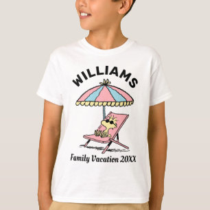 Peanuts   Woodstock Beach Family Vacation T-Shirt