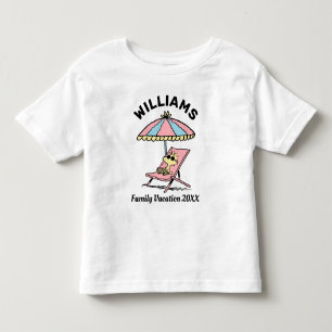 Peanuts Woodstock Beach Family Vacation Toddler T-shirt