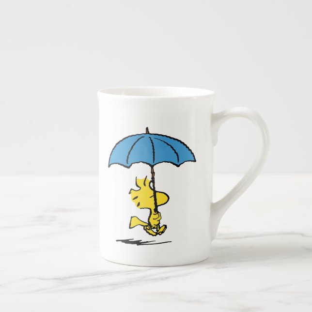 Peanuts | Woodstock Blue Umbrella Bone China Mug (Right)