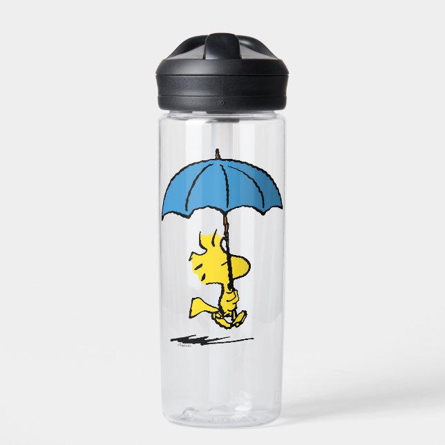 Peanuts | Woodstock Blue Umbrella Water Bottle (Front)
