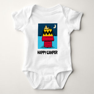 Peanuts   Woodstock Camping Half & Half Baby Bodysuit