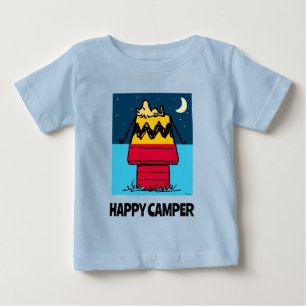 Peanuts Woodstock Camping Half & Half Baby T-Shirt