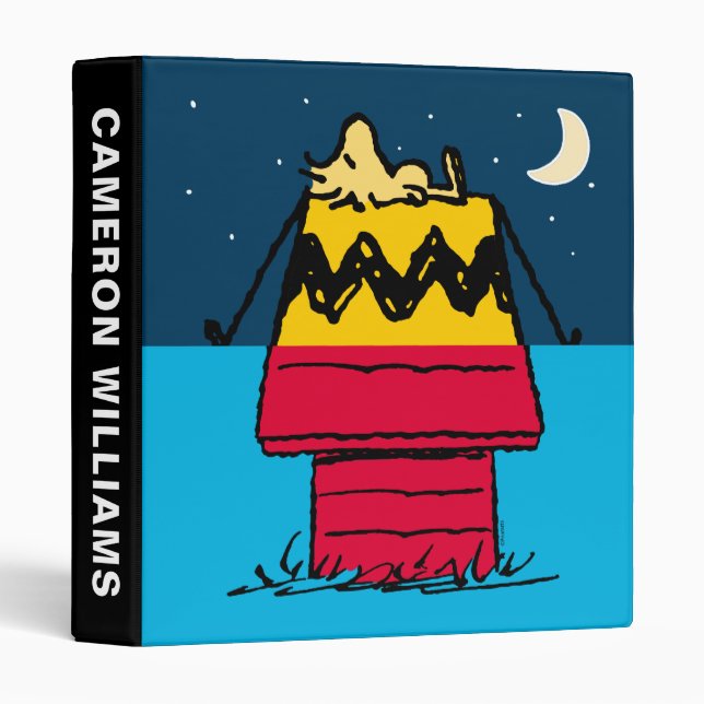 Peanuts | Woodstock Camping Half & Half Binder (Front/Spine)
