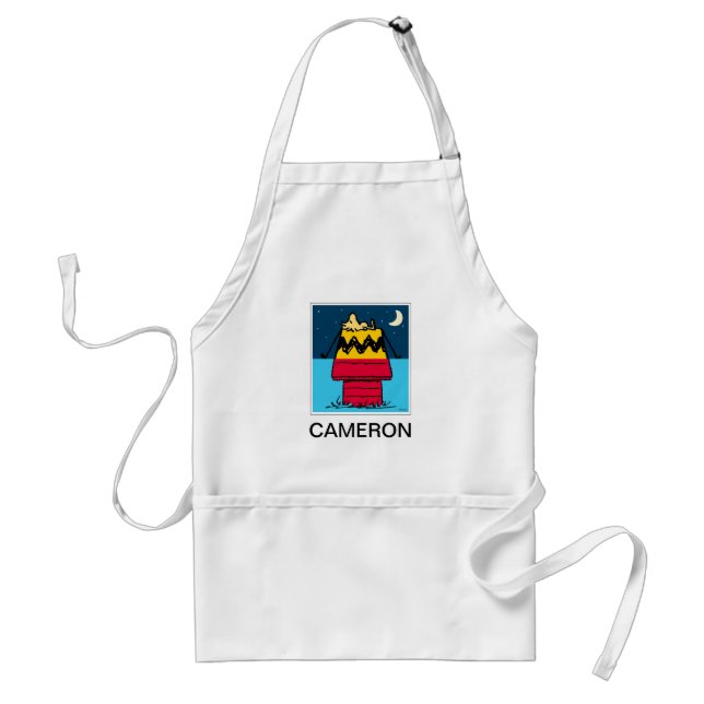Peanuts | Woodstock Camping Half & Half Standard Apron (Front)