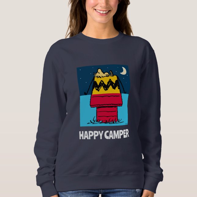 Peanuts | Woodstock Camping Half & Half Sweatshirt (Front)