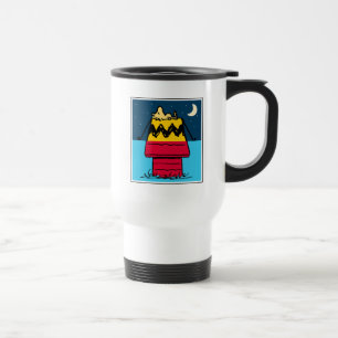 Peanuts   Woodstock Camping Half & Half Travel Mug