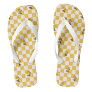 Peanuts   Woodstock Chequered Flag Flip Flops