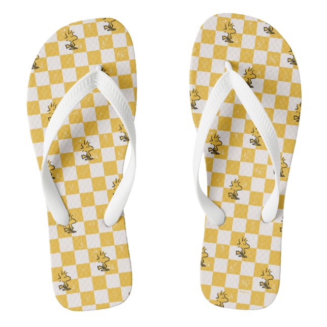 Peanuts | Woodstock Chequered Flag Flip Flops (Footbed)