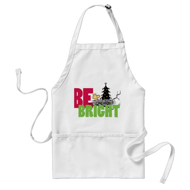 Peanuts | Woodstock Christmas Be Bright Standard Apron (Front)