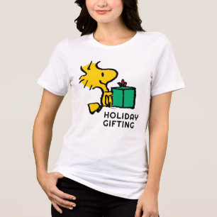 Peanuts Woodstock Christmas Gift Tri-Blend Shirt