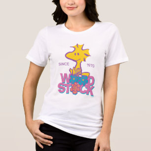 Peanuts   Woodstock Flowers Tri-Blend Shirt