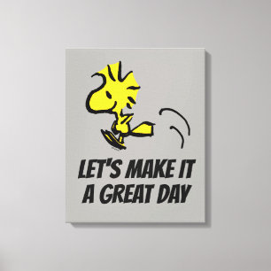 Peanuts   Woodstock Jumping Canvas Print