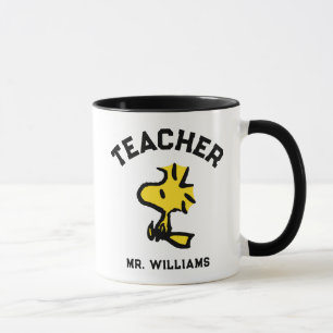 Peanuts   Woodstock Looking Ahead Teacher Mug