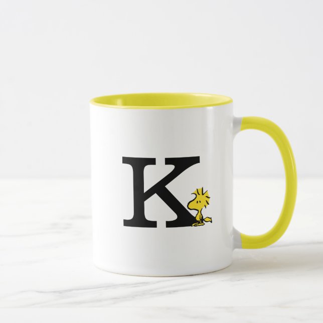 PEANUTS | Woodstock | Monogram K Mug (Right)