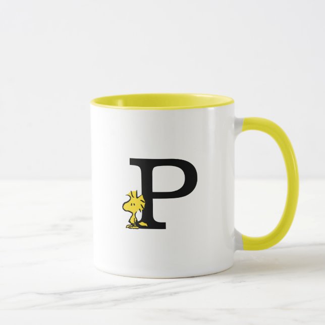 PEANUTS | Woodstock | Monogram P Mug (Right)
