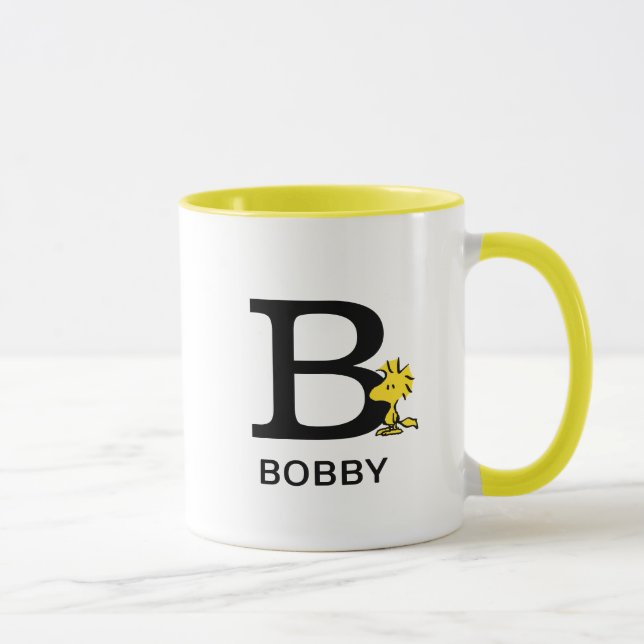 Peanuts | Woodstock Name & Monogram B Mug (Right)