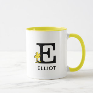 Peanuts   Woodstock Name & Monogram E Mug