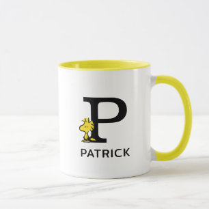 Peanuts   Woodstock Name & Monogram P Mug