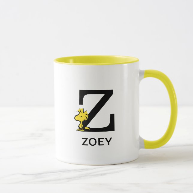Peanuts | Woodstock Name & Monogram Z Mug (Right)