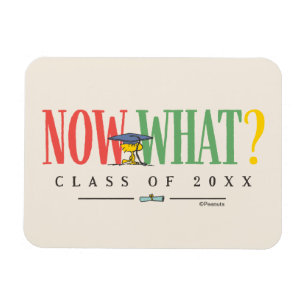 Peanuts Woodstock Now What Graduation Funny Quote Magnet