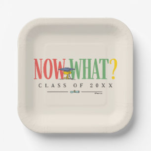 Peanuts Woodstock Now What Graduation Funny Quote Paper Plate