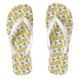 Peanuts   Woodstock Pattern Flip Flops