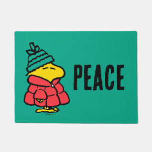 Peanuts   Woodstock Puffy Winter Jacket Doormat