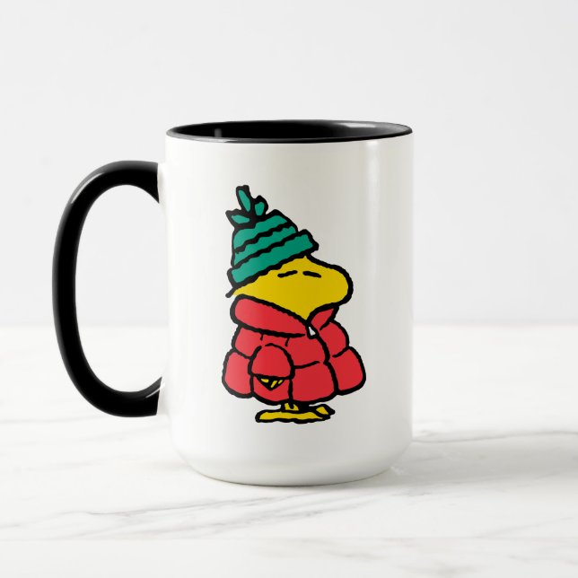 Peanuts | Woodstock Puffy Winter Jacket Mug (Left)