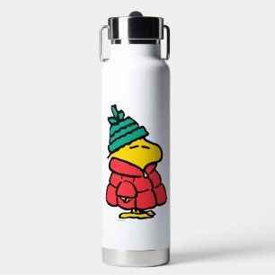 Peanuts   Woodstock Puffy Winter Jacket Water Bottle