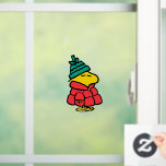 Peanuts | Woodstock Puffy Winter Jacket Window Cling<br><div class="desc">Check out this super cute Peanuts Christmas holiday design featuring Woodstock in a puffy winter jacket.</div>