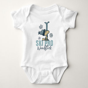 Peanuts   Woodstock Ski Pro Baby Bodysuit