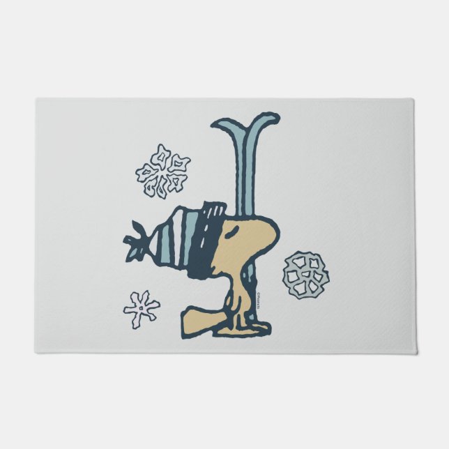 Peanuts | Woodstock Ski Pro Doormat (Front)