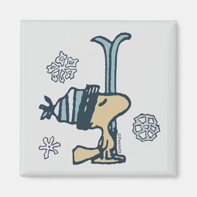 Peanuts | Woodstock Ski Pro Magnet (Front)