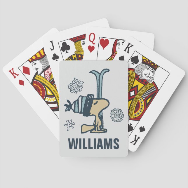 Peanuts | Woodstock Ski Pro Playing Cards (Back)