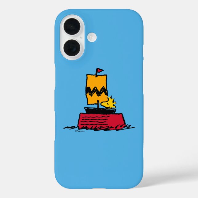 Peanuts | Woodstock Snoopy Dish Sail Boat Case-Mate iPhone Case (Back)