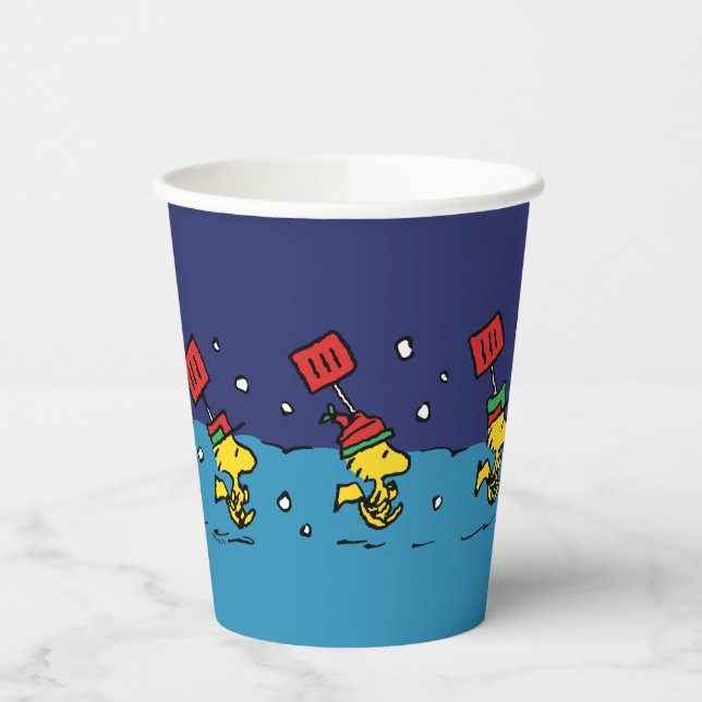 Peanuts | Woodstock Snow Shovel Team Paper Cups (Left)