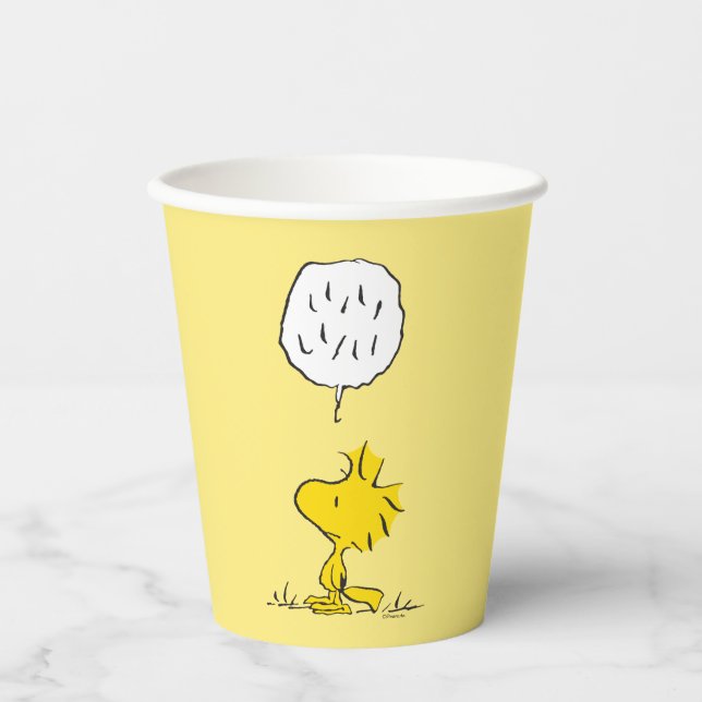 Peanuts | Woodstock Speaks Paper Cups (Front)