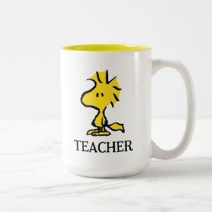 Peanuts   Woodstock Teacher Two-Tone Coffee Mug