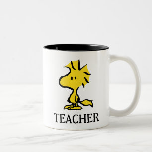 Peanuts   Woodstock Teacher Two-Tone Coffee Mug